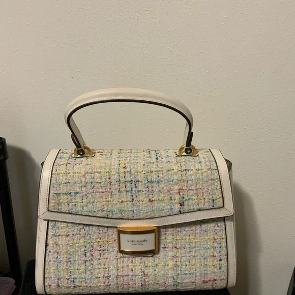 NWOT Kate Spade Colorful Tweed Satchel - Picture 1 of 5
